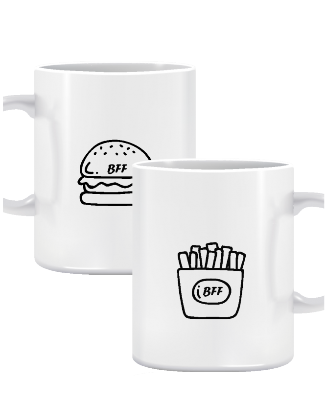 puodeliai Burger / fries puodeliai Burger / fries